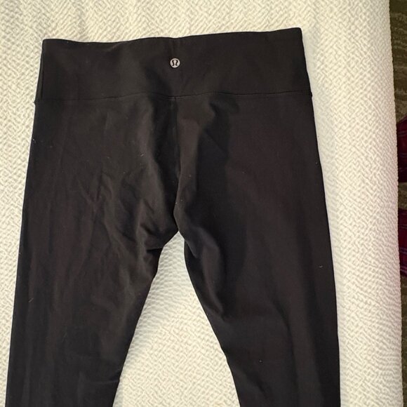 Lululemon Wunder Under Pant III Full-On Luon 28" Black Mid-Rise Yoga Leggings 6 - Picture 7 of 8